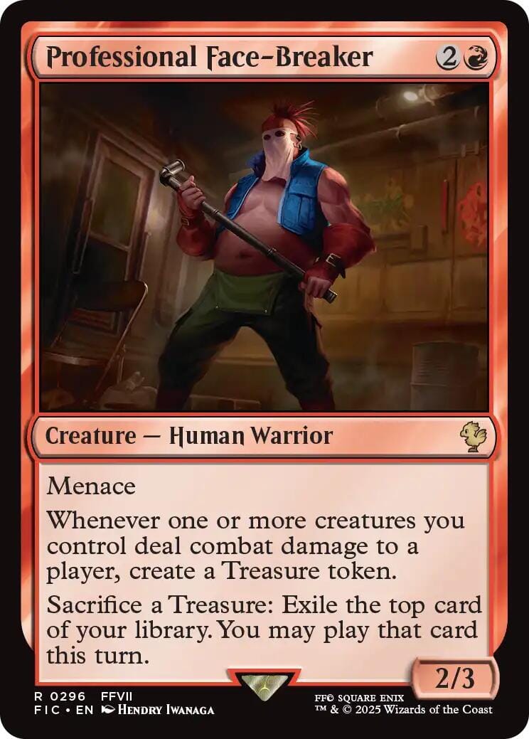 Professional Face-Breaker (Surge Foil) [FINAL FANTASY Commander] MTG Single Magic: The Gathering  | Multizone: Comics And Games