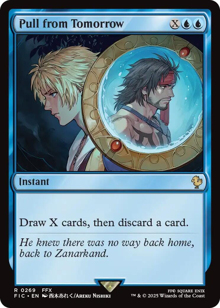 Pull from Tomorrow (Surge Foil) [FINAL FANTASY Commander] MTG Single Magic: The Gathering  | Multizone: Comics And Games