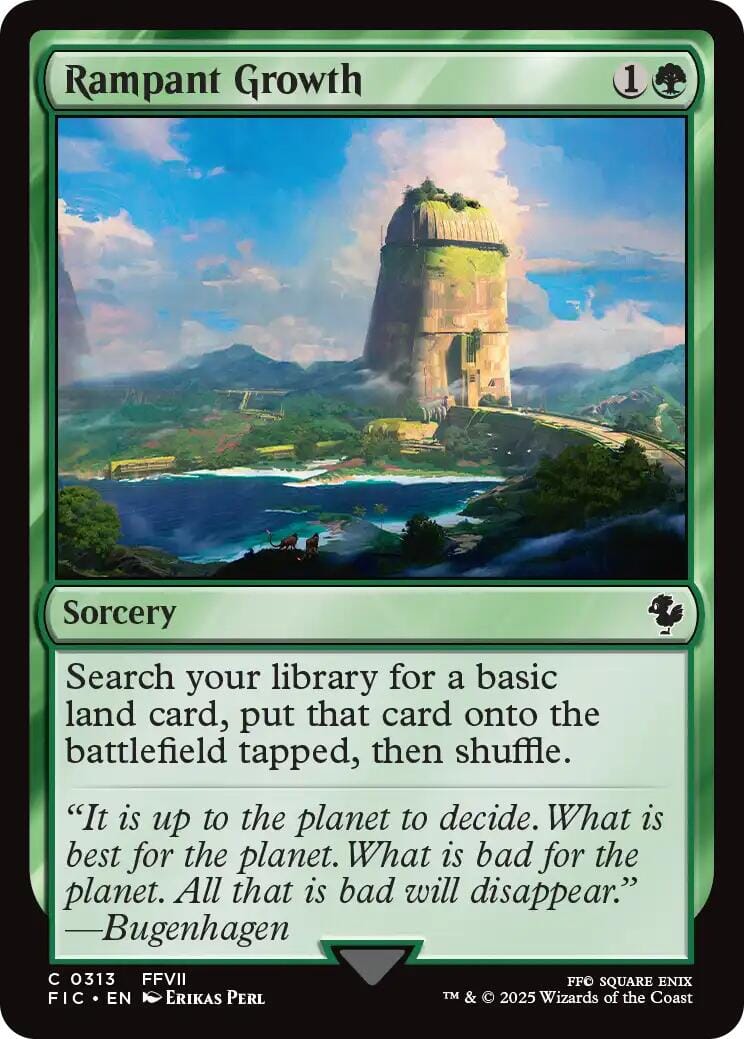 Rampant Growth (Surge Foil) [FINAL FANTASY Commander] MTG Single Magic: The Gathering  | Multizone: Comics And Games