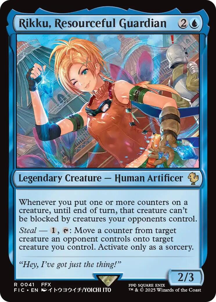 Rikku, Resourceful Guardian (Surge Foil) [FINAL FANTASY Commander] MTG Single Magic: The Gathering  | Multizone: Comics And Games
