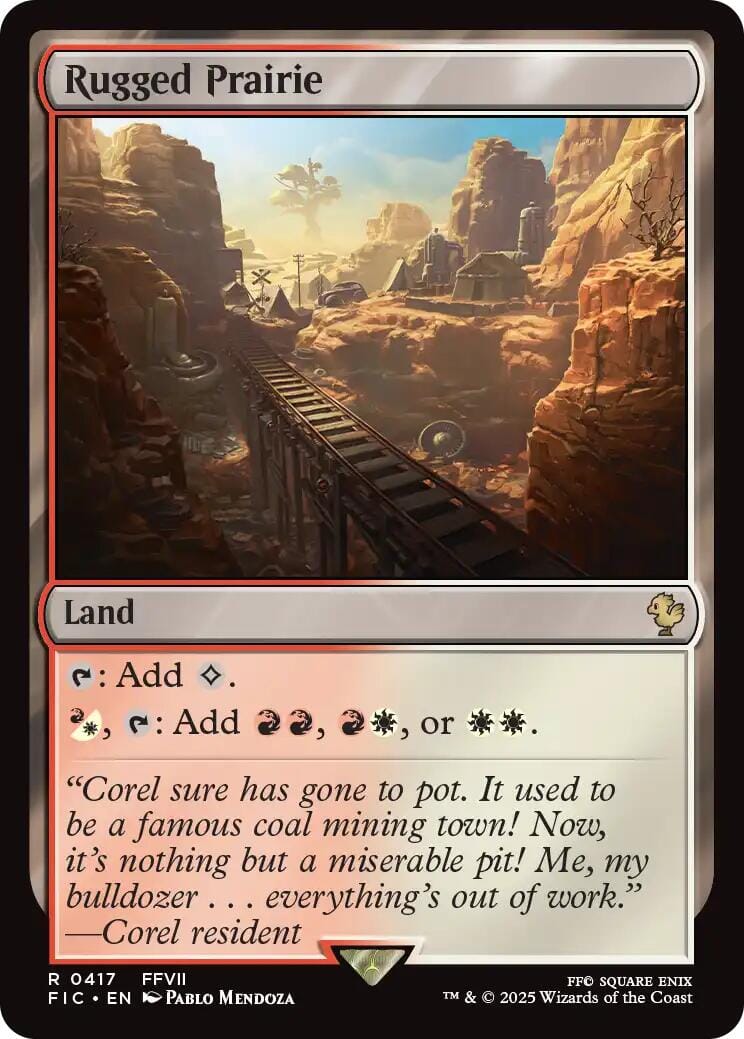 Rugged Prairie (Surge Foil) [FINAL FANTASY Commander] MTG Single Magic: The Gathering  | Multizone: Comics And Games