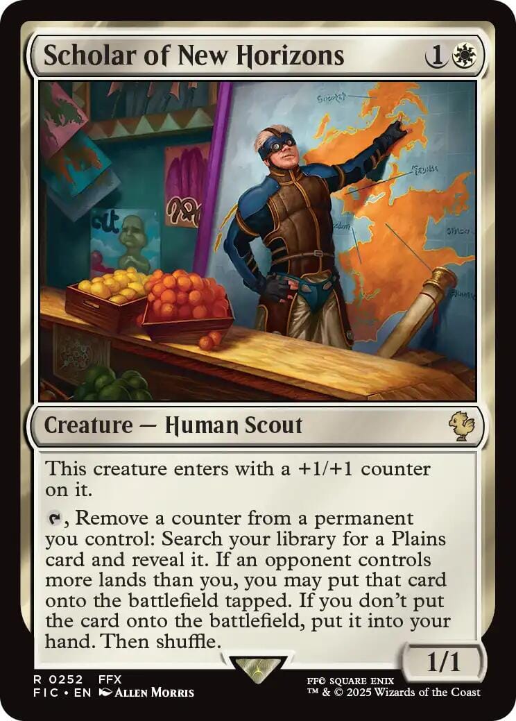 Scholar of New Horizons (Surge Foil) [FINAL FANTASY Commander] MTG Single Magic: The Gathering  | Multizone: Comics And Games