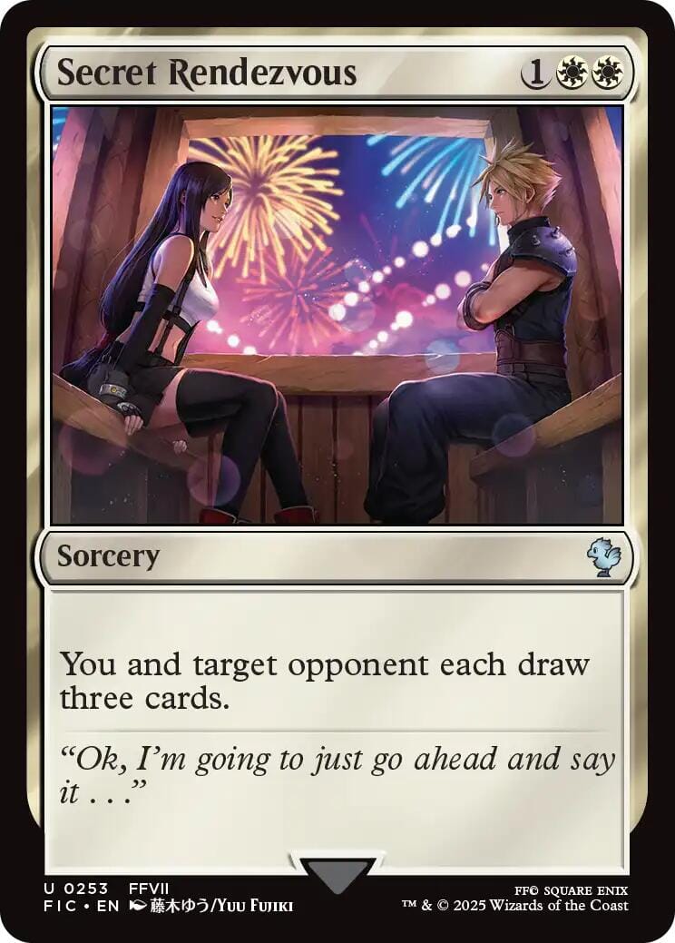 Secret Rendezvous (0253) (Surge Foil) [FINAL FANTASY Commander] MTG Single Magic: The Gathering  | Multizone: Comics And Games