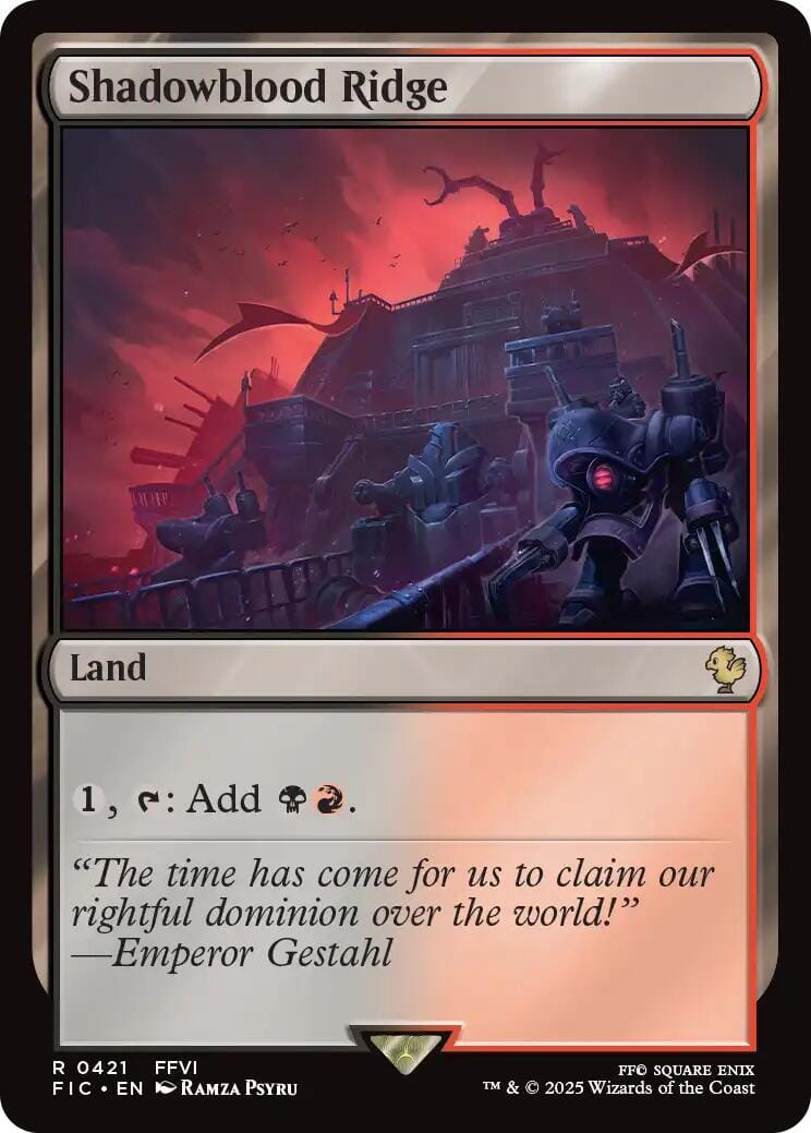 Shadowblood Ridge (Surge Foil) [FINAL FANTASY Commander] MTG Single Magic: The Gathering  | Multizone: Comics And Games
