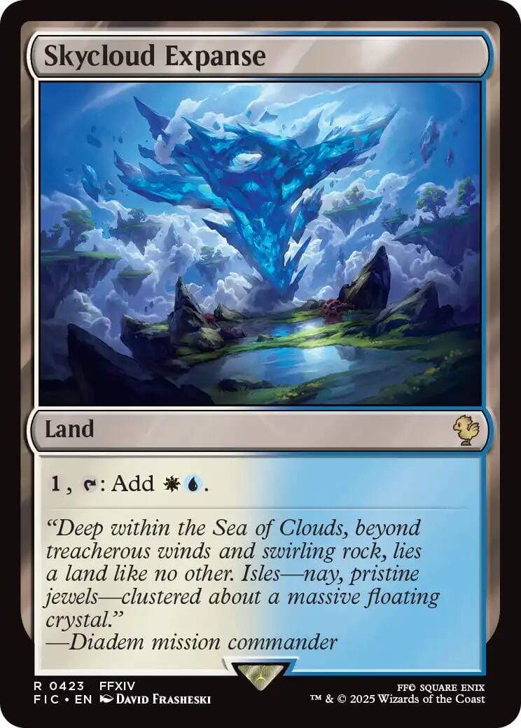 Skycloud Expanse (Surge Foil) [FINAL FANTASY Commander] MTG Single Magic: The Gathering  | Multizone: Comics And Games