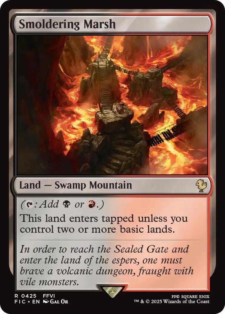 Smoldering Marsh (Surge Foil) [FINAL FANTASY Commander] MTG Single Magic: The Gathering  | Multizone: Comics And Games