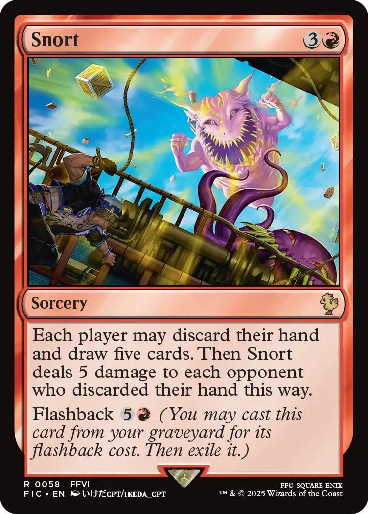 Snort (Surge Foil) [FINAL FANTASY Commander] MTG Single Magic: The Gathering  | Multizone: Comics And Games