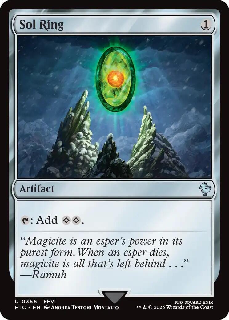Sol Ring (0356) (Surge Foil) [FINAL FANTASY Commander] MTG Single Magic: The Gathering  | Multizone: Comics And Games