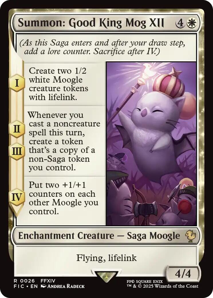 Summon: Good King Mog XII (Surge Foil) [FINAL FANTASY Commander] MTG Single Magic: The Gathering  | Multizone: Comics And Games