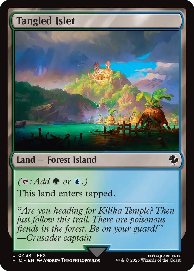 Tangled Islet (Surge Foil) [FINAL FANTASY Commander] MTG Single Magic: The Gathering  | Multizone: Comics And Games