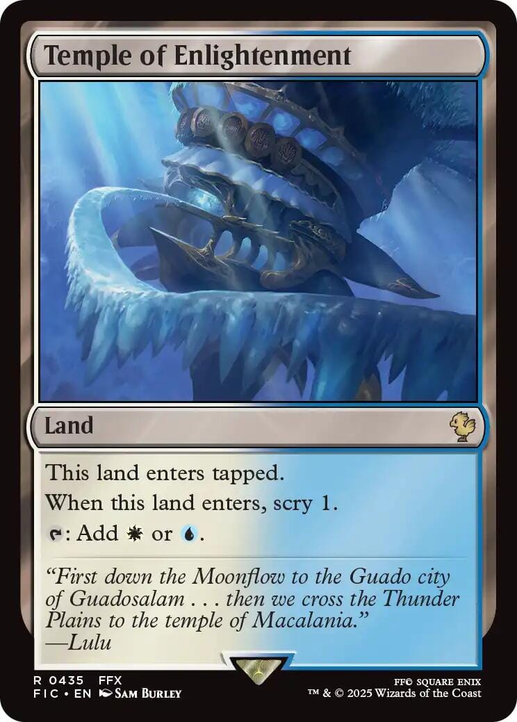 Temple of Enlightenment (Surge Foil) [FINAL FANTASY Commander] MTG Single Magic: The Gathering  | Multizone: Comics And Games