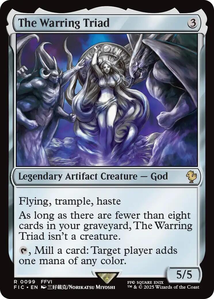 The Warring Triad (Surge Foil) [FINAL FANTASY Commander] MTG Single Magic: The Gathering  | Multizone: Comics And Games