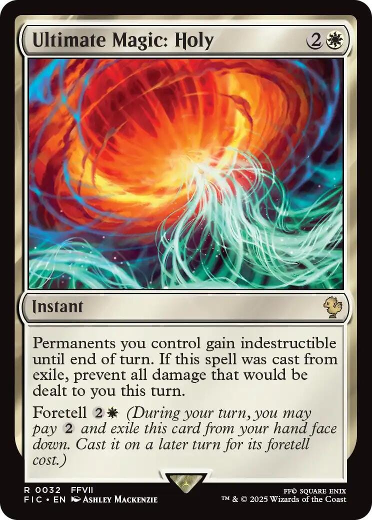 Ultimate Magic: Holy (Surge Foil) [FINAL FANTASY Commander] MTG Single Magic: The Gathering  | Multizone: Comics And Games