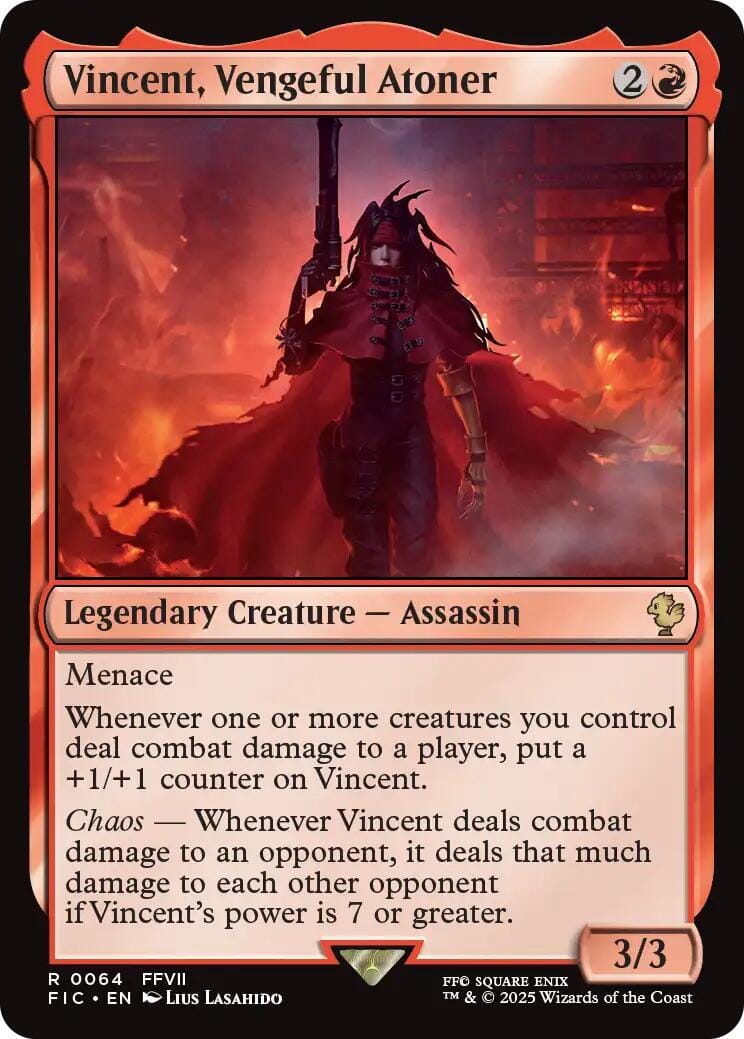 Vincent, Vengeful Atoner (Surge Foil) [FINAL FANTASY Commander] MTG Single Magic: The Gathering  | Multizone: Comics And Games