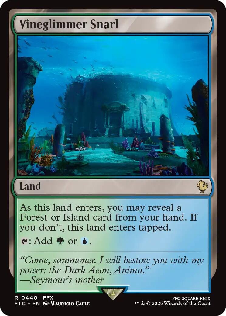 Vineglimmer Snarl (Surge Foil) [FINAL FANTASY Commander] MTG Single Magic: The Gathering  | Multizone: Comics And Games