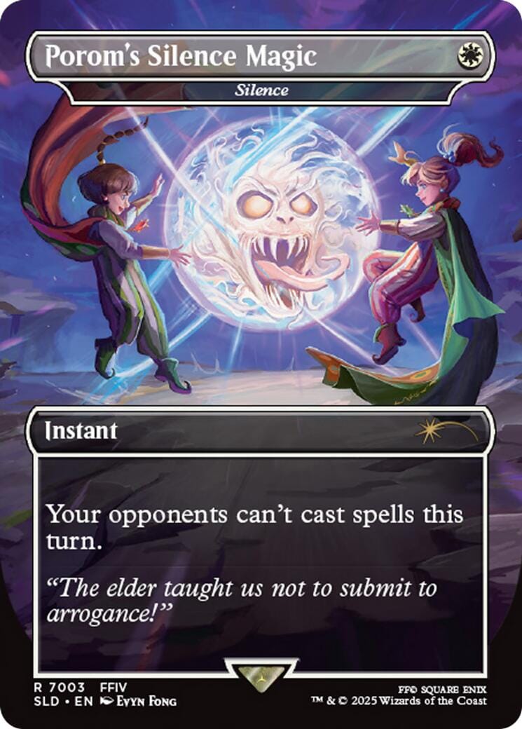 Porom's Silence Magic - Silence [Secret Lair Drop Series] MTG Single Magic: The Gathering  | Multizone: Comics And Games