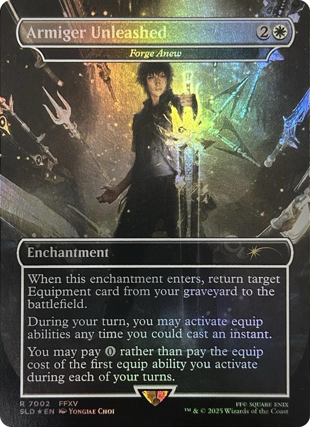 Armiger Unleashed - Forge Anew (Rainbow Foil) [Secret Lair Drop Series] MTG Single Magic: The Gathering  | Multizone: Comics And Games