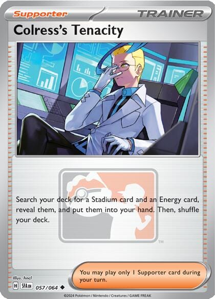 Colress's Tenacity (057/064) [League & Championship Cards] Pokemon Single Pokémon  | Multizone: Comics And Games