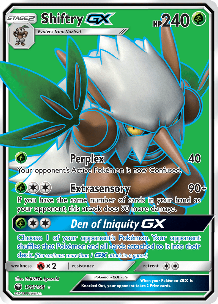 Shiftry GX (152/168) [Sun & Moon: Celestial Storm] Pokemon Single Pokémon  | Multizone: Comics And Games