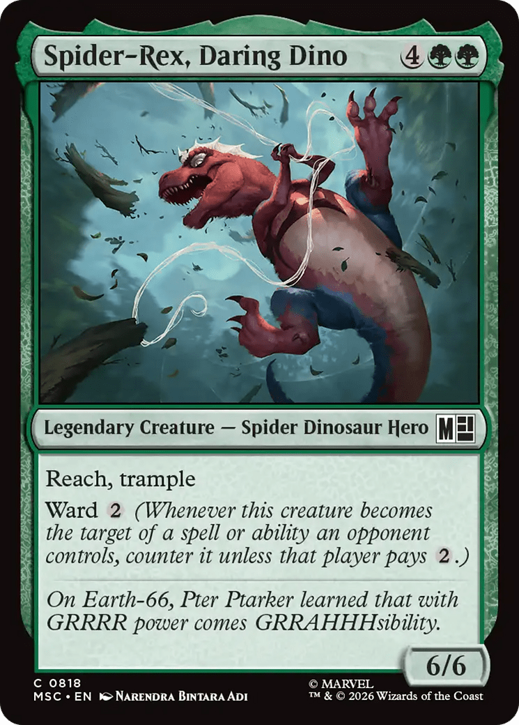 Spider-Rex, Daring Dino [Marvel Super Heroes Commander] MTG Single Magic: The Gathering  | Multizone: Comics And Games