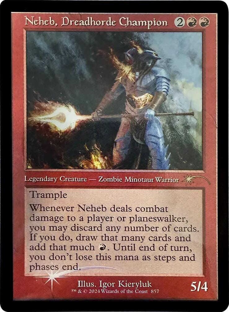 Neheb, Dreadhorde Champion (Retro Frame) [Secret Lair Drop Series] MTG Single Magic: The Gathering  | Multizone: Comics And Games