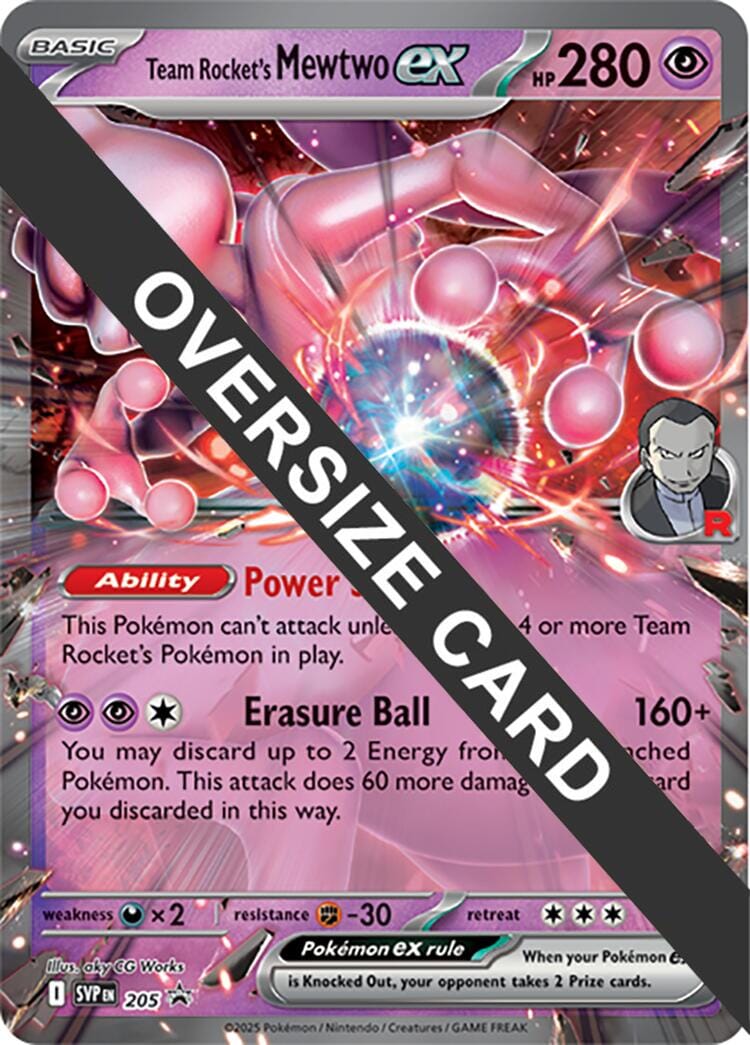 Team Rocket's Mewtwo ex (205) (Jumbo Card) [Scarlet & Violet: Black Star Promos] Pokemon Single Pokémon  | Multizone: Comics And Games
