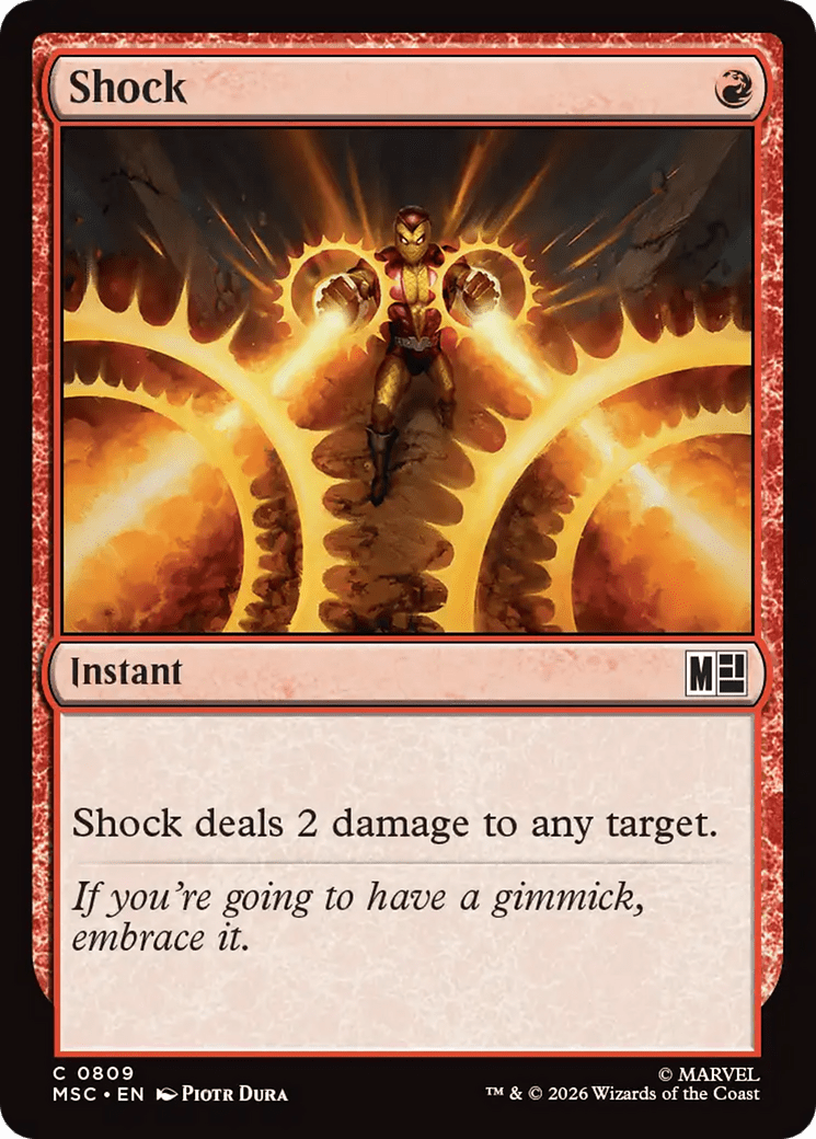Shock [Marvel Super Heroes Commander] MTG Single Magic: The Gathering  | Multizone: Comics And Games