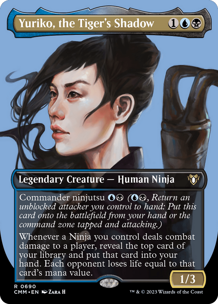 Yuriko, the Tiger's Shadow (Borderless Profile) [Commander Masters] MTG Single Magic: The Gathering  | Multizone: Comics And Games