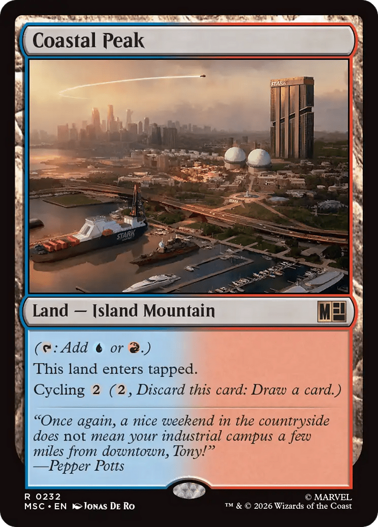 Coastal Peak [Marvel Super Heroes Commander] MTG Single Magic: The Gathering  | Multizone: Comics And Games