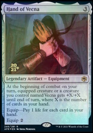 Hand of Vecna [Dungeons & Dragons: Adventures in the Forgotten Realms Prerelease Promos] MTG Single Magic: The Gathering  | Multizone: Comics And Games