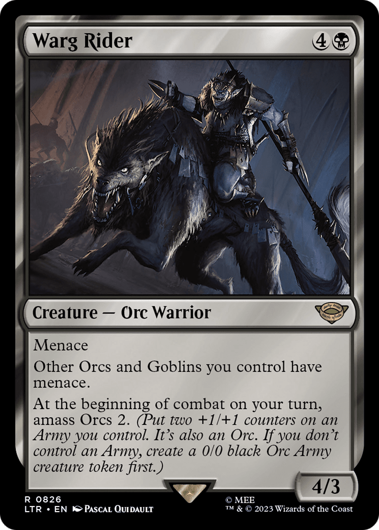 Warg Rider [The Lord of the Rings: Tales of Middle-Earth] MTG Single Magic: The Gathering  | Multizone: Comics And Games