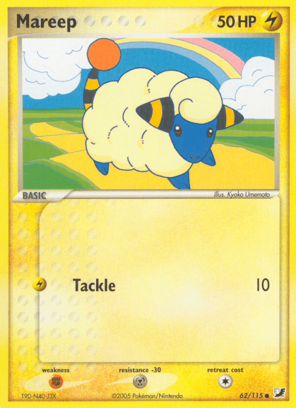 Mareep (62/115) [EX: Unseen Forces] Pokemon Single Pokémon  | Multizone: Comics And Games