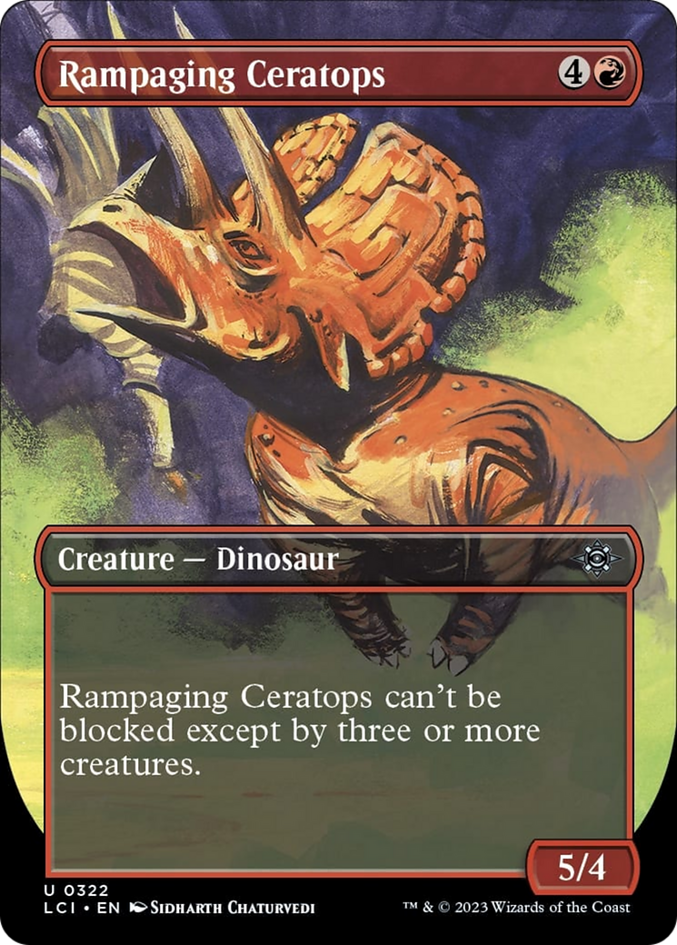 Rampaging Ceratops (Borderless) [The Lost Caverns of Ixalan] | Multizone: Comics And Games