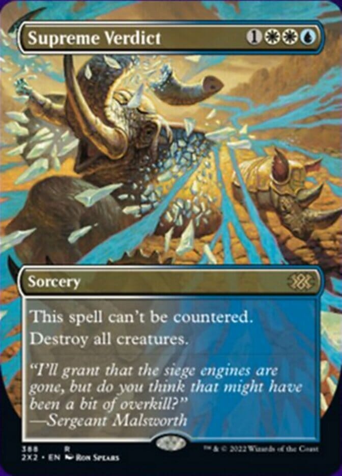 Supreme Verdict (Borderless Alternate Art) [Double Masters 2022] MTG Single Magic: The Gathering  | Multizone: Comics And Games
