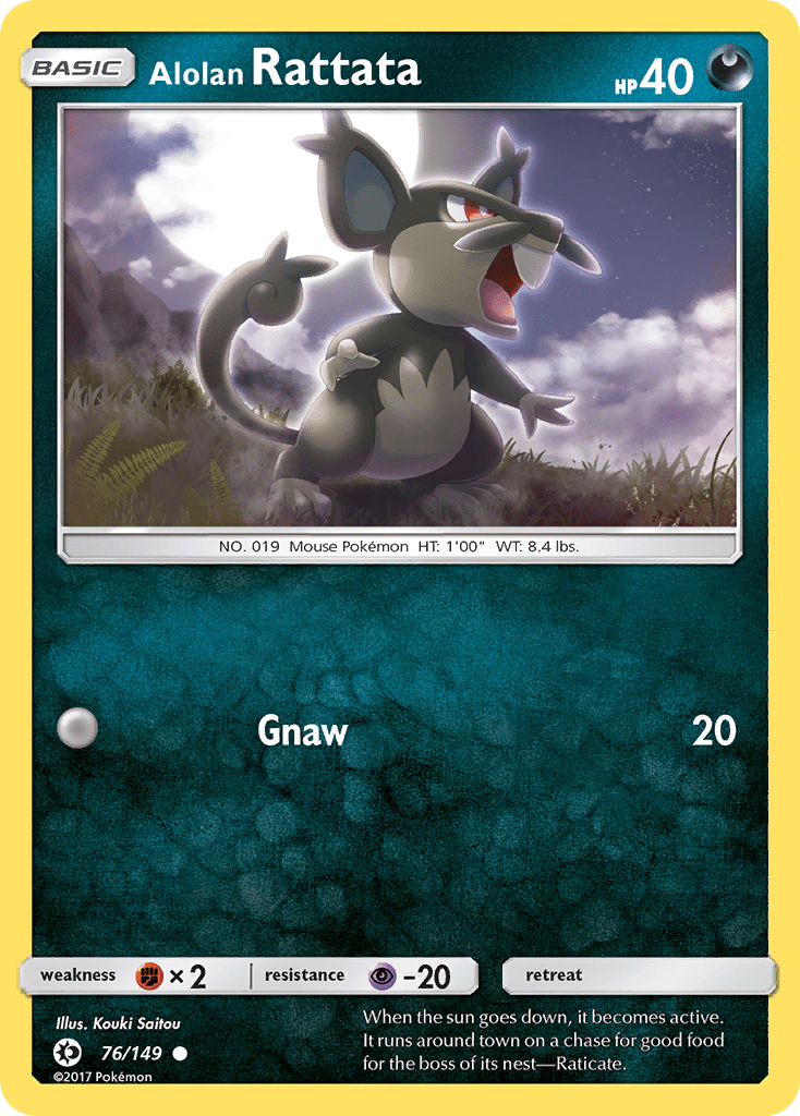 Alolan Rattata (76/149) [Sun & Moon: Base Set] Pokemon Single Pokémon  | Multizone: Comics And Games