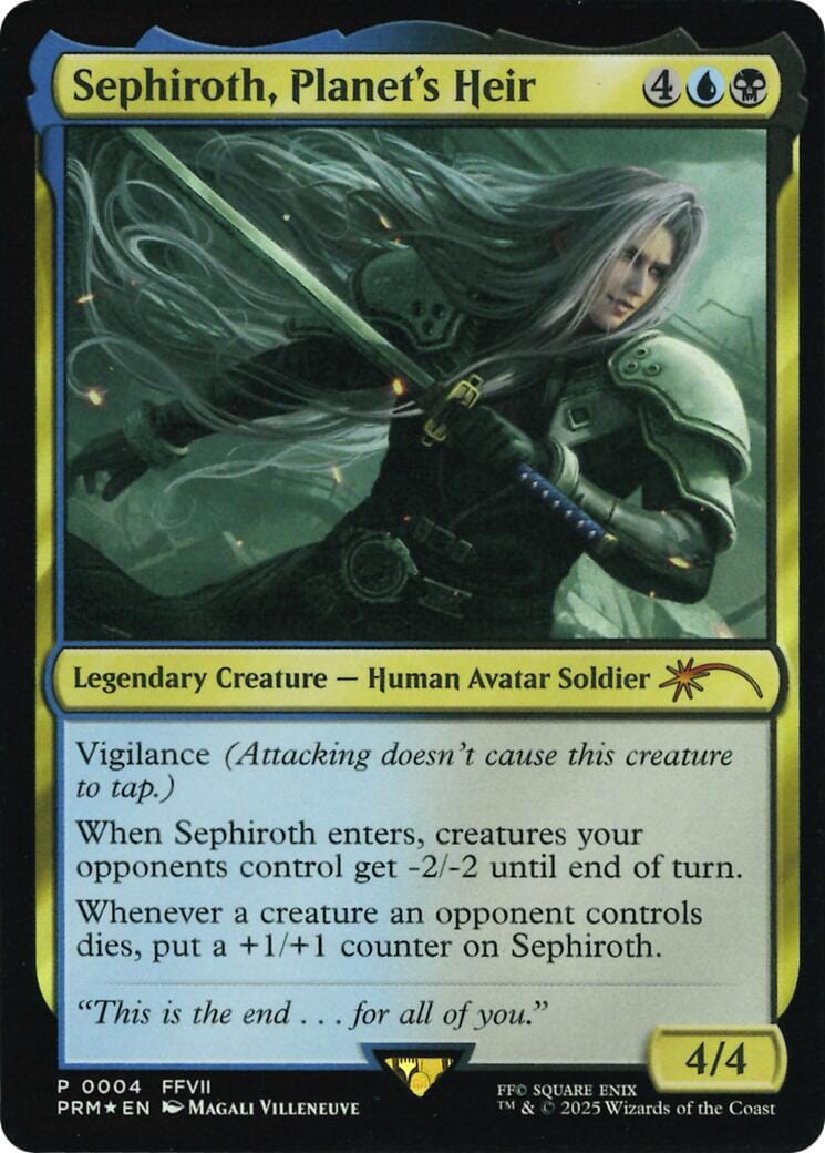 Sephiroth, Planet's Heir (Costco Bundle) [FINAL FANTASY Promos] MTG Single Magic: The Gathering  | Multizone: Comics And Games