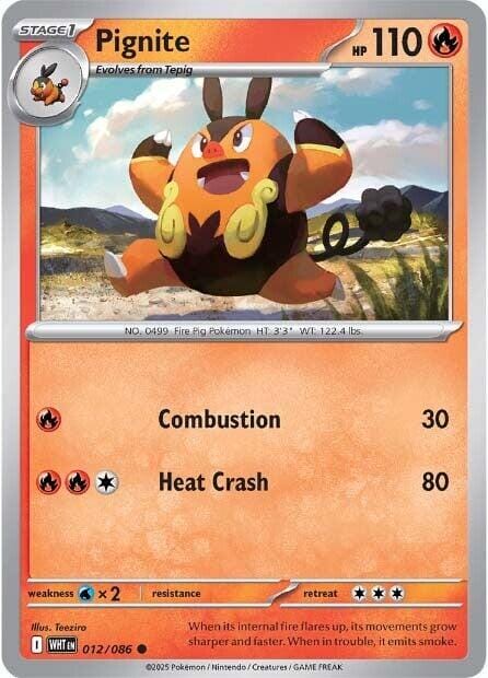 Pignite (012/086) [Scarlet & Violet: White Flare] Pokemon Single Pokémon  | Multizone: Comics And Games