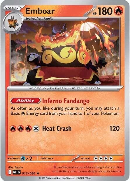Emboar (013/086) [Scarlet & Violet: White Flare] Pokemon Single Pokémon  | Multizone: Comics And Games