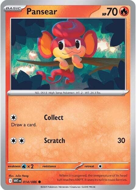 Pansear (014/086) [Scarlet & Violet: White Flare] Pokemon Single Pokémon  | Multizone: Comics And Games
