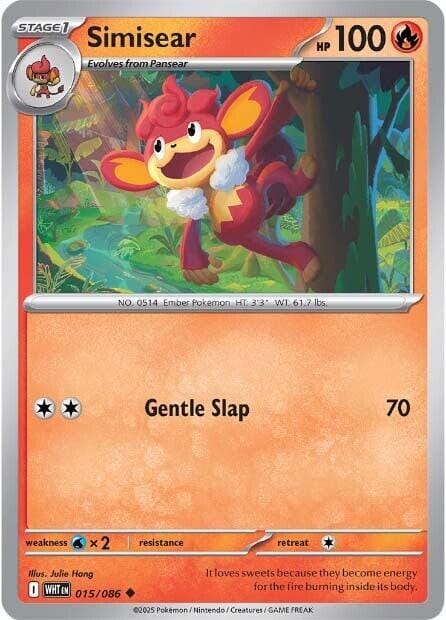 Simisear (015/086) [Scarlet & Violet: White Flare] Pokemon Single Pokémon  | Multizone: Comics And Games