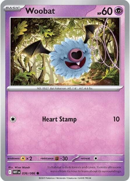 Woobat (036/086) [Scarlet & Violet: White Flare] Pokemon Single Pokémon  | Multizone: Comics And Games