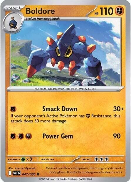 Boldore (047/086) [Scarlet & Violet: White Flare] Pokemon Single Pokémon  | Multizone: Comics And Games