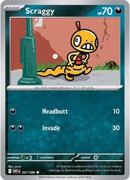 Scraggy (057/086) [Scarlet & Violet: White Flare] Pokemon Single Pokémon  | Multizone: Comics And Games