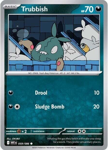 Trubbish (059/086) [Scarlet & Violet: White Flare] Pokemon Single Pokémon  | Multizone: Comics And Games