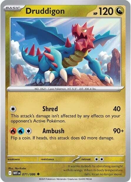 Druddigon (071/086) [Scarlet & Violet: White Flare] Pokemon Single Pokémon  | Multizone: Comics And Games