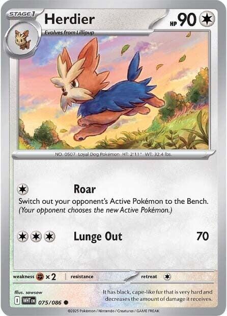 Herdier (075/086) [Scarlet & Violet: White Flare] Pokemon Single Pokémon  | Multizone: Comics And Games