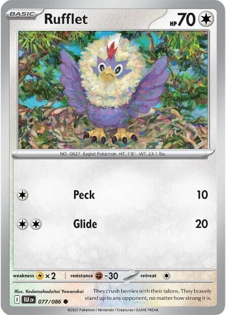 Rufflet (077/086) [Scarlet & Violet: Black Bolt] Pokemon Single Pokémon  | Multizone: Comics And Games