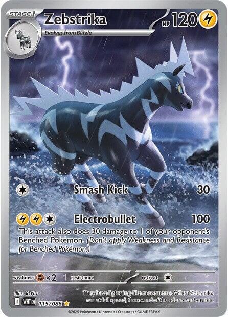 Zebstrika (115/086) [Scarlet & Violet: White Flare] Pokemon Single Pokémon  | Multizone: Comics And Games
