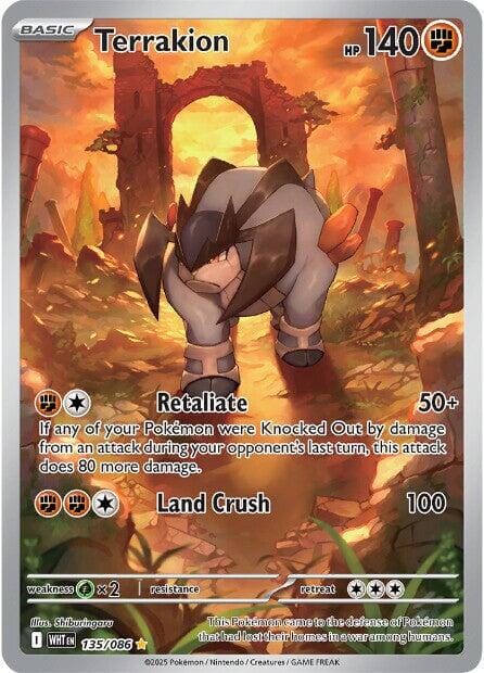 Terrakion (135/086) [Scarlet & Violet: White Flare] Pokemon Single Pokémon  | Multizone: Comics And Games