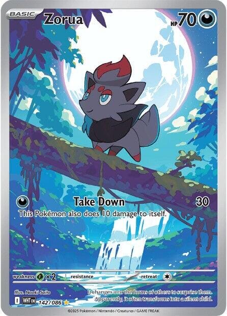 Zorua (142/086) [Scarlet & Violet: White Flare] Pokemon Single Pokémon  | Multizone: Comics And Games